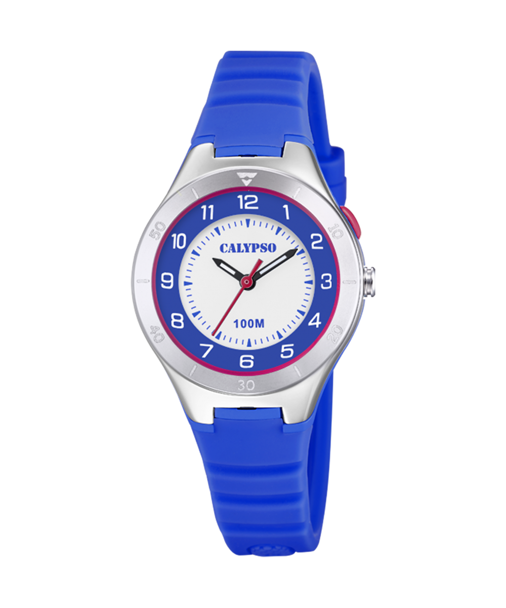 Orologio Bambino Calypso Gomma Quarzo Digitale Cronografo Blu Azzurro  K5830/2