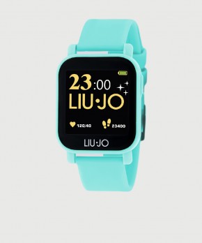 SMARTWATCH UNISEX TEEN, CINTURINO IN SILICONE ACQUAMARINA LIU JO