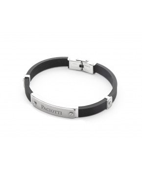 Bracciale BLACK RUBBER 4US Cesare Paciotti Uomo 4us Cesare Paciotti