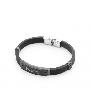 Bracciale BLACK RUBBER 4US Cesare Paciotti Uomo 4us Cesare Paciotti