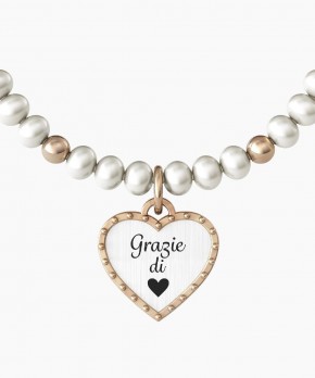 Bracciale CUORE - GRAZIE Kidult Donna Kidult