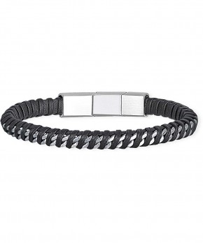 Bracciale LEATHER & CHAIN 2Jewels Uomo 2 Jewels