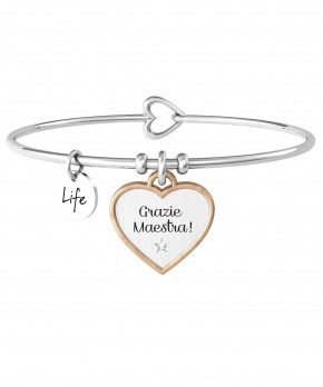 Bracciale CUORE - GRAZIE MAESTRA Kidult Donna Kidult