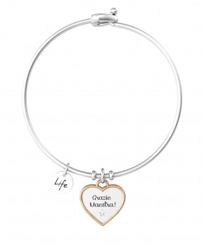 Bracciale CUORE - GRAZIE MAESTRA Kidult Donna Kidult