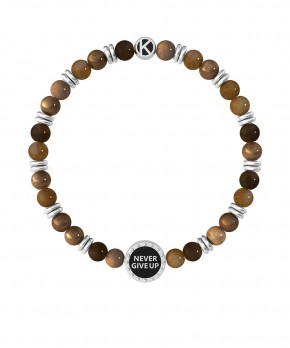 Bracciale NEVER GIVE UP - TENACIA Kidult Uomo Kidult