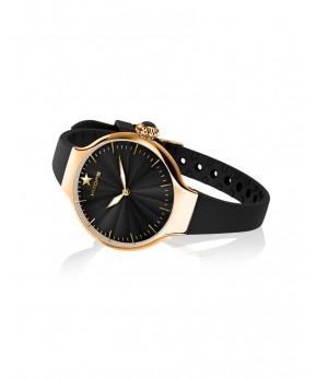 Orologio NOUVEAU CHÉRIE SLIDING GOLD NERO Hoops Donna Hoops