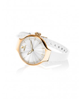 Orologio NOUVEAU CHÉRIE SLIDING GOLD BIANCO Hoops Donna Hoops