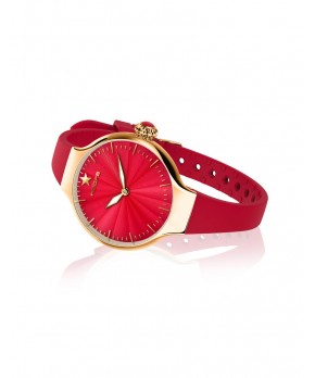 Orologio NOUVEAU CHÉRIE SLIDING GOLD BORGOGNA Hoops Donna Hoops