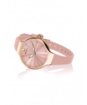 Orologio NOUVEAU CHÉRIE SLIDING GOLD ROSA QUARZO Hoops Donna Hoops