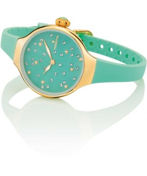 Orologio NOUVEAU CHÉRIE SLIDING STAR GOLD VERDE Hoops Donna Hoops