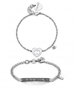 Set 2 Bracciali ME + YOU S’Agapõ Donna Uomo S'Agapõ