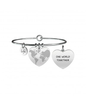 Bracciale MONDO A CUORE - FRATELLANZA Kidult Donna Kidult