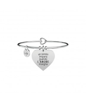 Bracciale CUORE - L'AMORE INSEGNA Kidult Donna Kidult