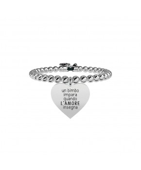 Bracciale CUORE - L'AMORE INSEGNA Kidult Donna Kidult