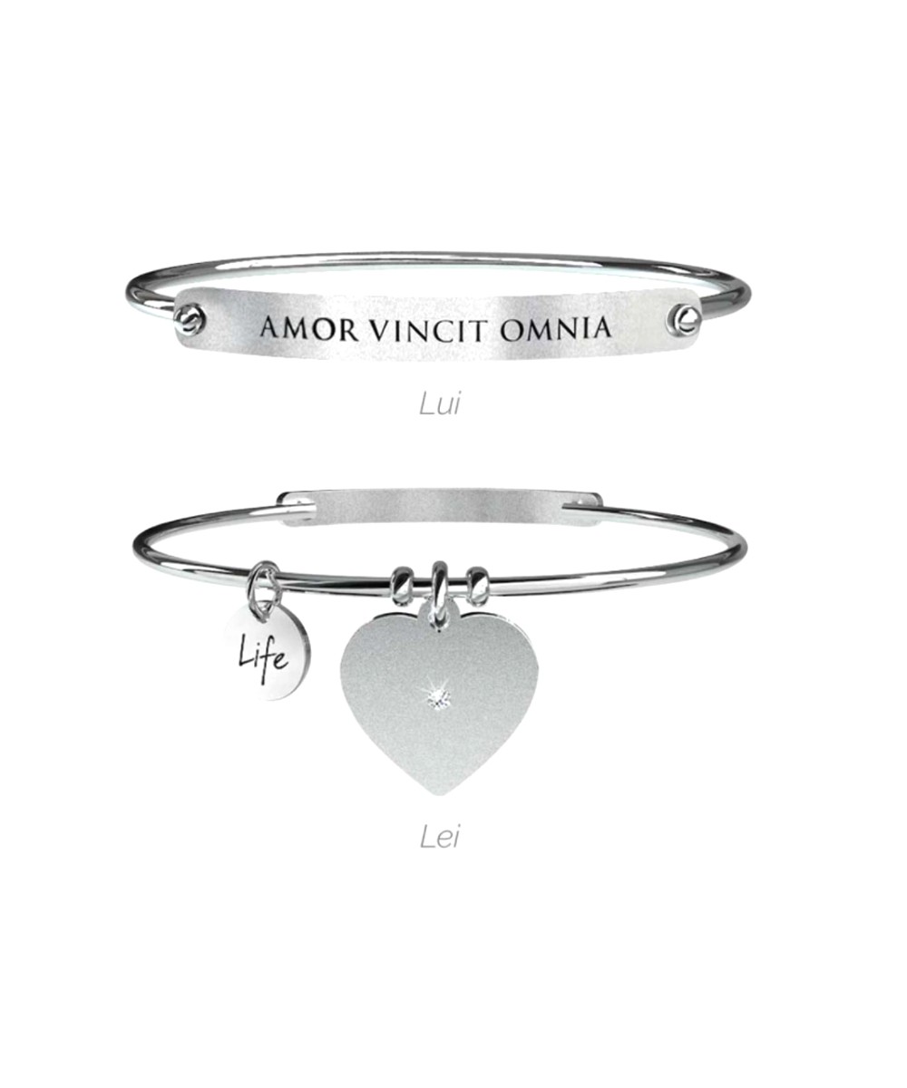 Set di due Bracciali Donna Uomo Kidult LUI e LEI, LOVE IS US 732130