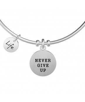 Bracciale NEVER GIVE UP - TENACIA Kidult Donna Kidult