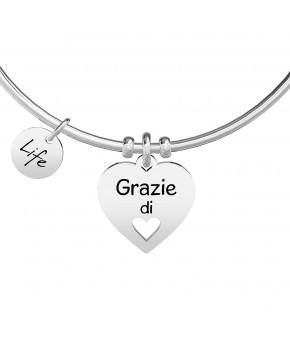 Bracciale CUORE - GRAZIE Kidult Donna Kidult