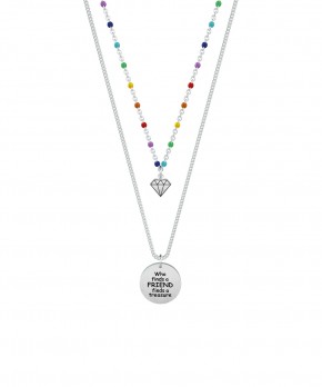Collana WHO FINDS A FRIEND FINDS A TREASURE Kidult Donna Kidult